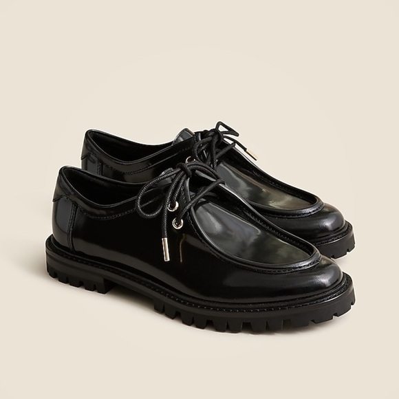 J Crew Lace-up oxford shoes in spazzolato leather CH292 - Picture 1 of 3